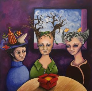 Indigo Daya Painting – Voices Vic
