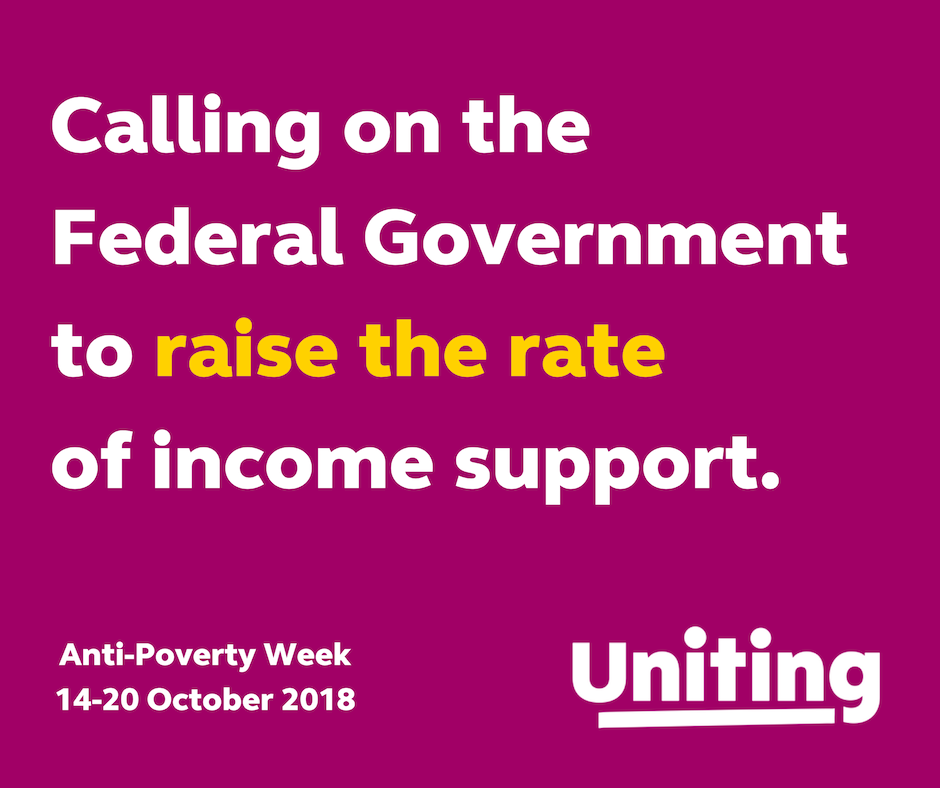 Raise the rate We are calling on the Federal Government to raise the rate of income support.